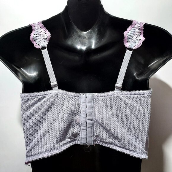 Victoria's Secret Dream Angel Lace Bra Bralette Pink Gray Lavender, Size 36C - Picture 6 of 13